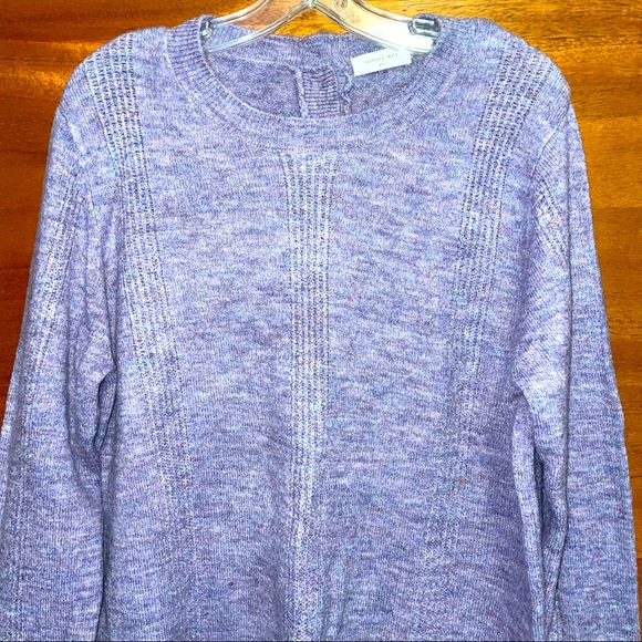Sophie Rue Light Purple Back Button Pullover Sweater - Picture 5 of 12